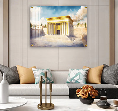 2030 - תמונה של בית המקדש על קנבס או זכוכית מחוסמת