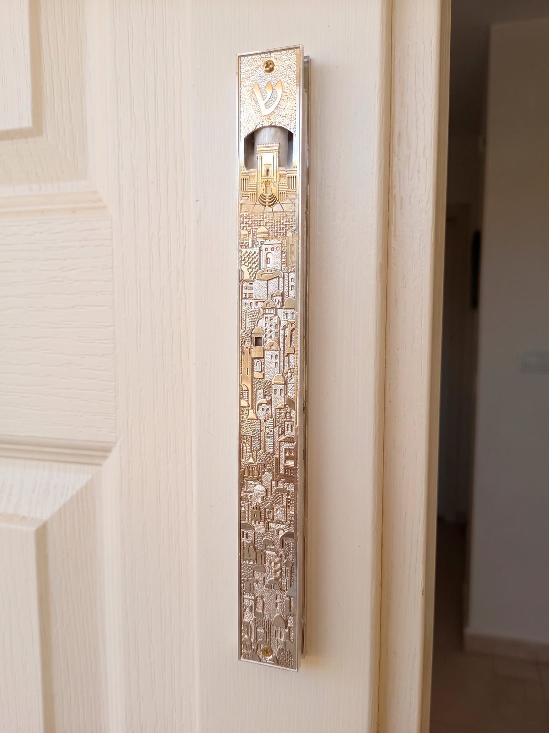 brass mezuzah case