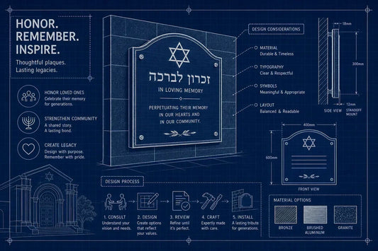 Memorial plaque design: a guide for synagogue boards
