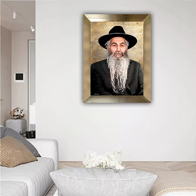 1663 - ציור של רבי דוד אבוחצירא להדפסה על קנבס או זכוכית מחוסמת