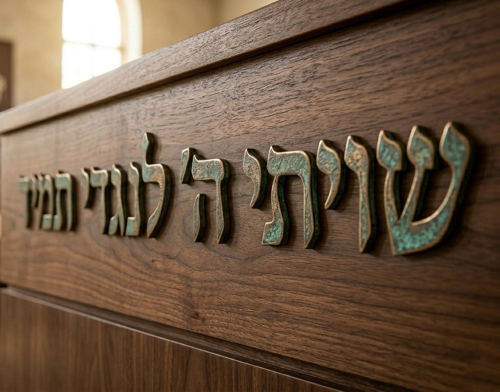 אותיות מתכת תלת-ממדיות בעיצוב אישי | ברונזה, פליז, ברזל, פלדה ואלומיניום