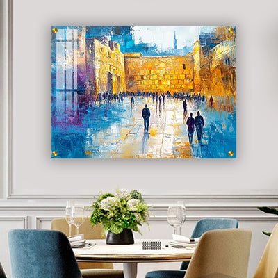 2007 - ציור מודרני של הכותל המערבי על קנבס או זכוכית מחוסמת