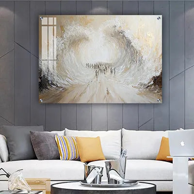 2062 - ציור יהדות של קריעת ים סוף להדפסה על קנבס או זכוכית