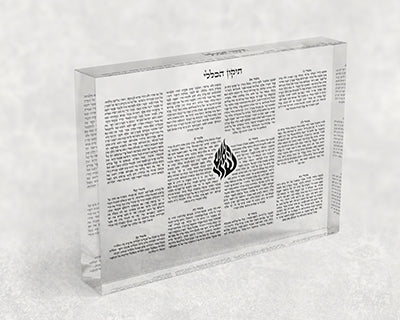 2760 – תיקון הכללי וסמל האש שלי על זכוכית בלוק אקרילי שקוף