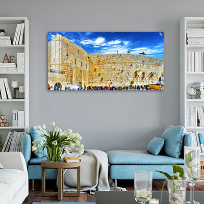 3022 - ציור של הכותל באור יום להדפסה על קנבס או זכוכית