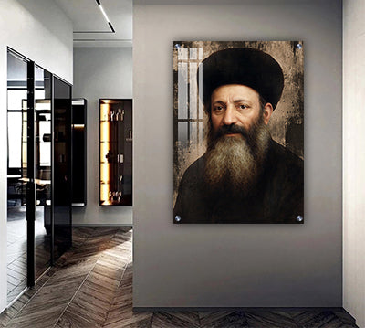 5471 - ציור מודרני של הרב קוק להדפסה על קנבס או זכוכית מחוסמת