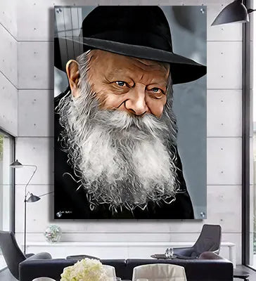 871 - ציור ריאליסטי של הרבי מליובאוויטש