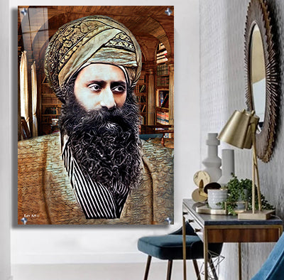 1477 - ציור מעוצב של הבן איש חי על קנבס או זכוכית מחוסמת