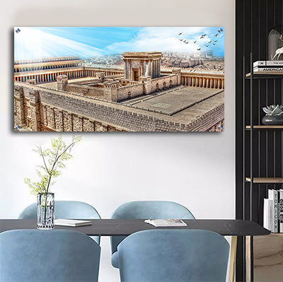 3061 - ציור מיוחד של בית המקדש להדפסה על קנבס או זכוכית מחוסמת