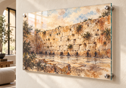 הכותל המערבי – תמונת ירושלים על זכוכית – מבט נוסף