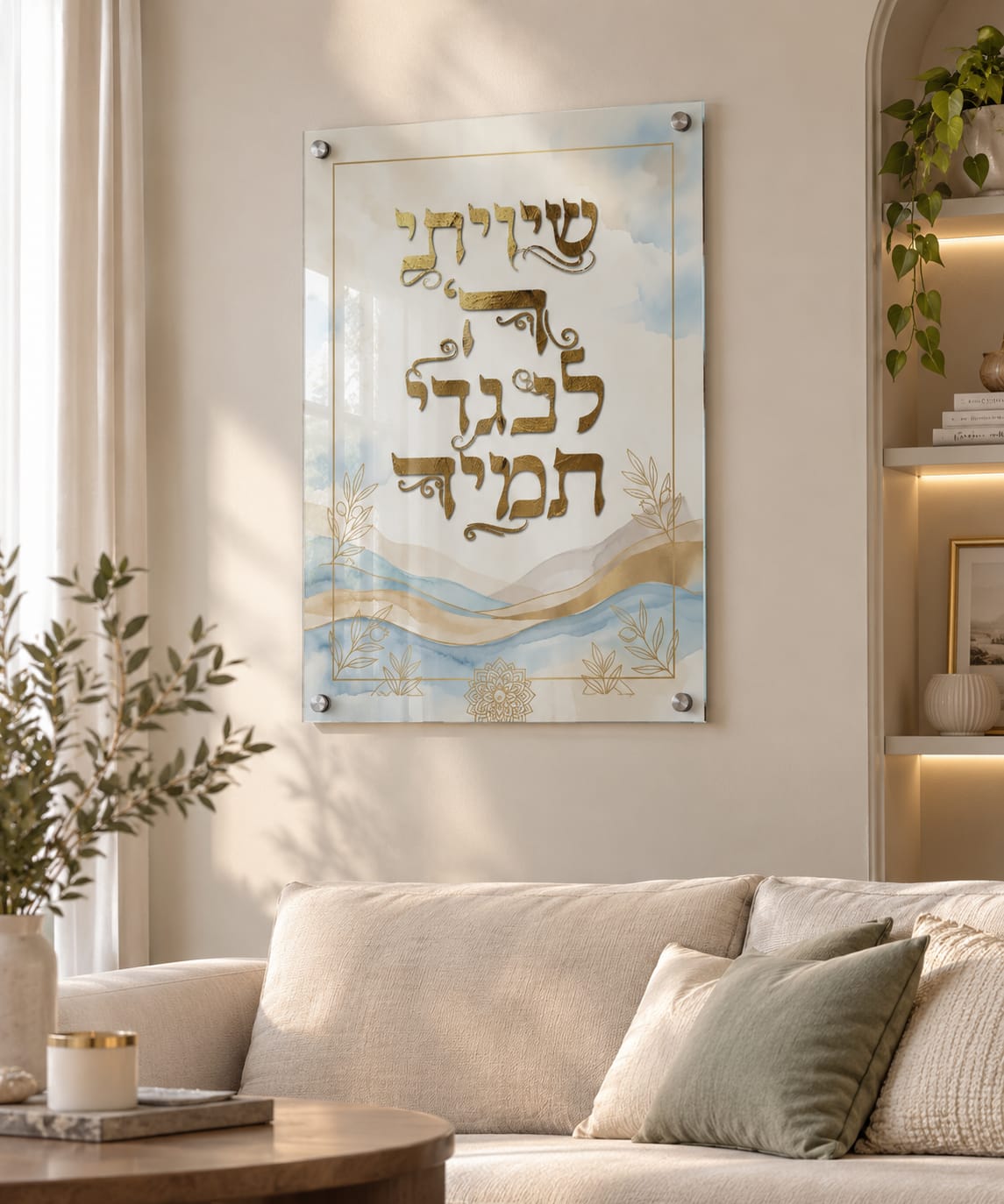 שויתי ה׳ לנגדי תמיד – יצירת אומנות יודאיקה