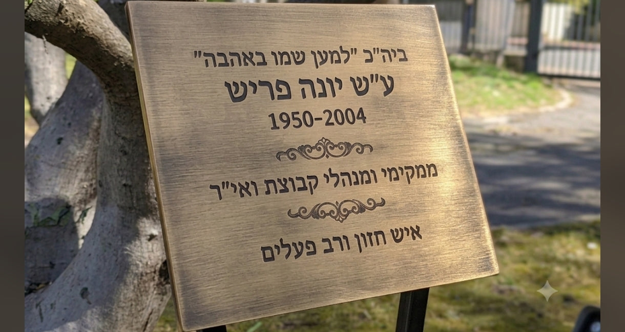 שלט פליז Creative Identity – עיצוב בוטיק לעסקים יצירתיים