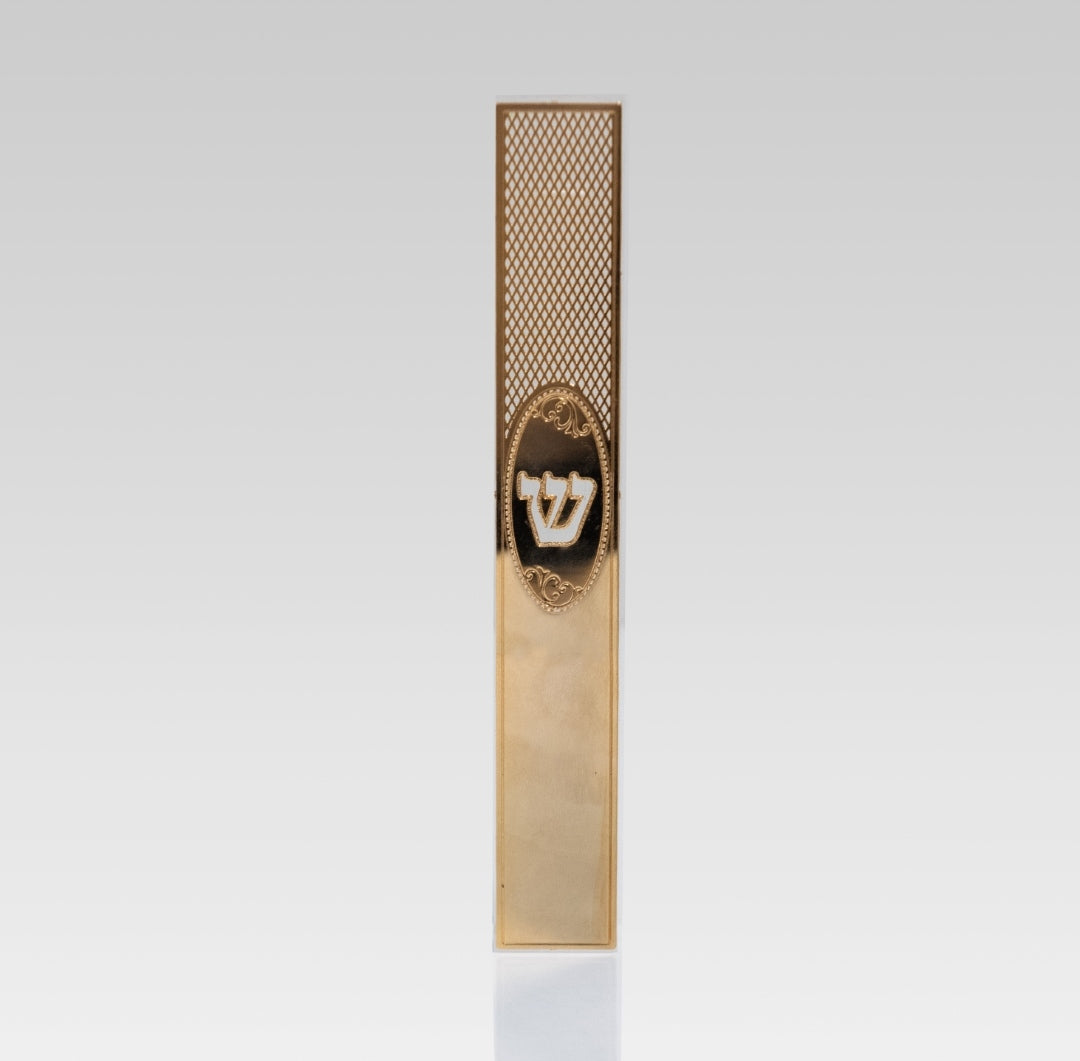בית מזוזה זכוכית אקריליק דגם אובל