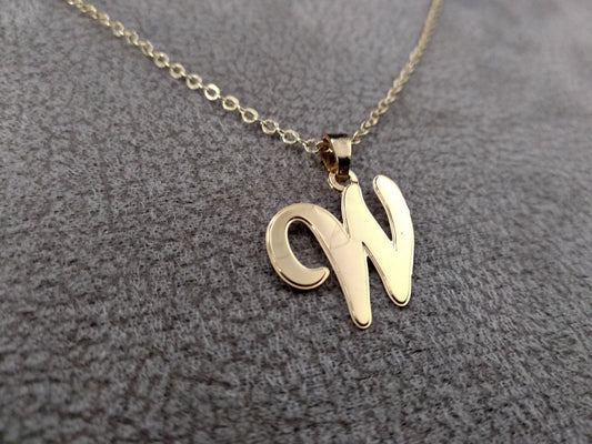 שרשרת אות אנגלית W - כתב